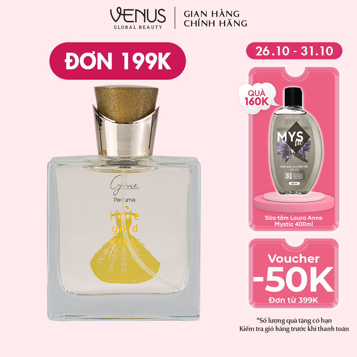 Nước Hoa Nữ Gennie Little Gold Dress 50ml Chính Hãng