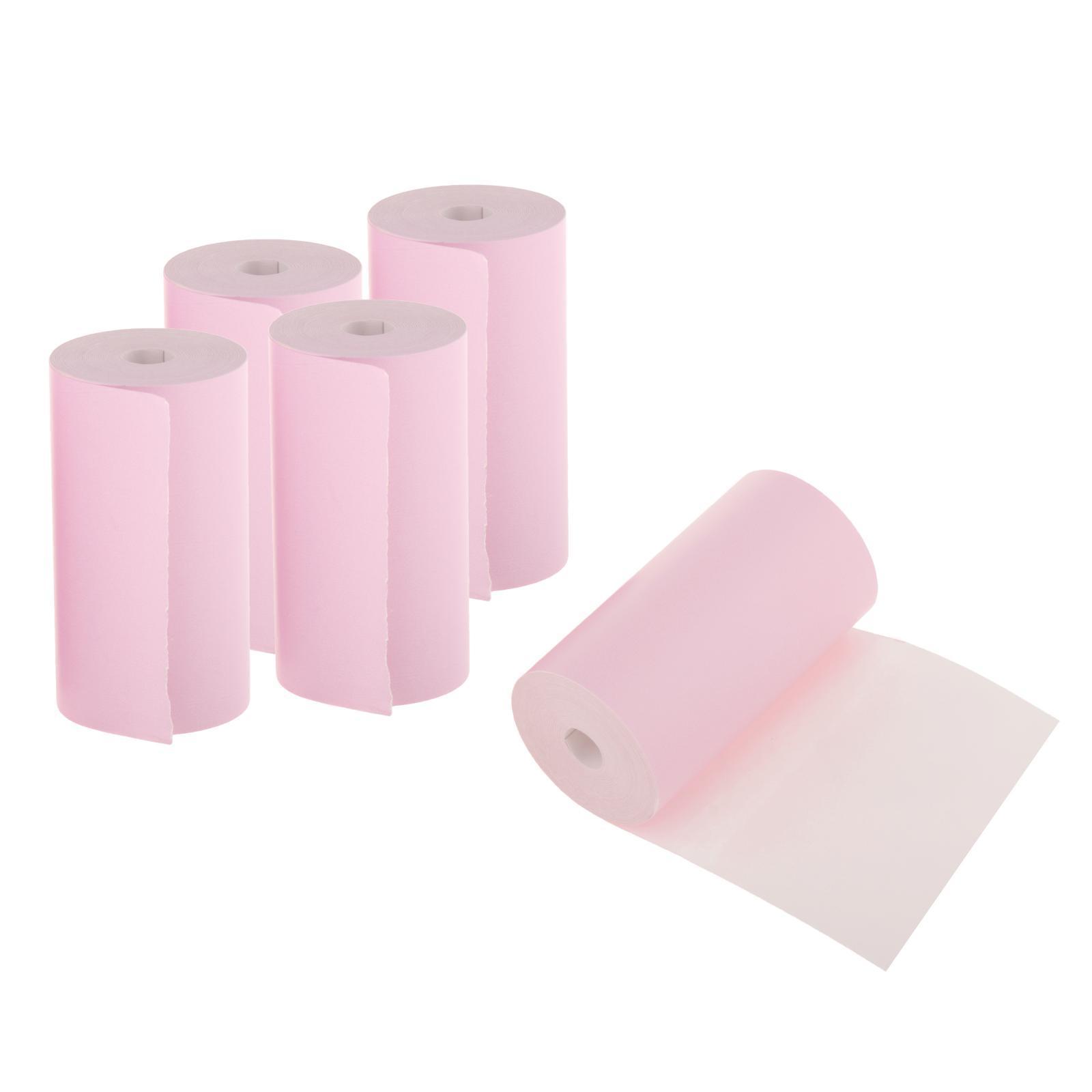 5pcs Colored Printing Paper Roll Thermal Printer Portable 57x30mm