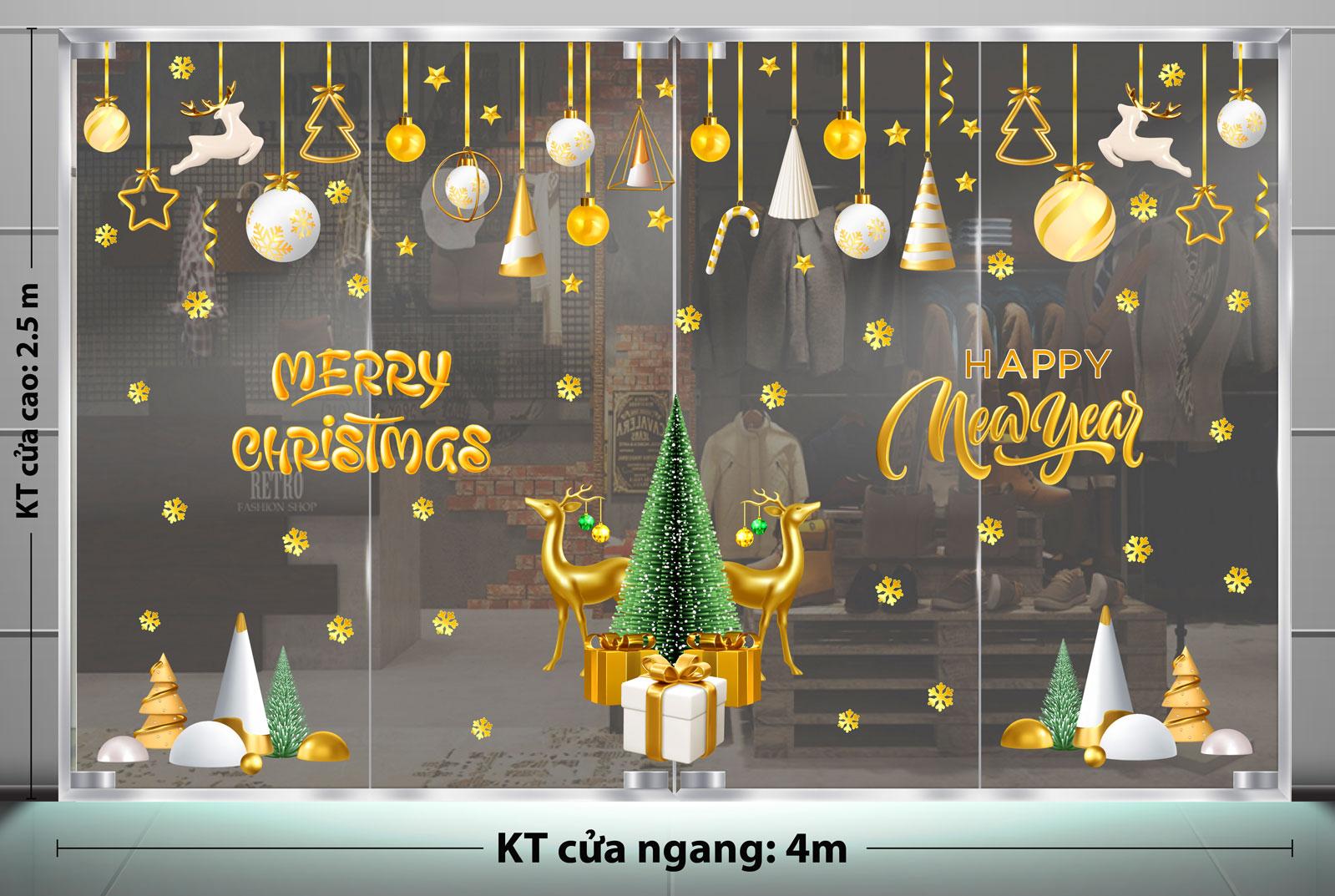 Decal trang trí NOEL 2024 combo số 112