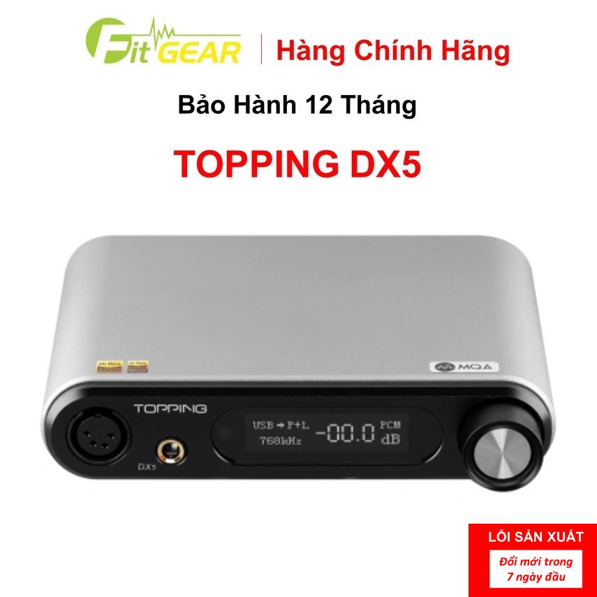 Bộ Chuyển Đổi Âm Thanh DAC/AMP Topping DX5  - Hàng Chính Hãng