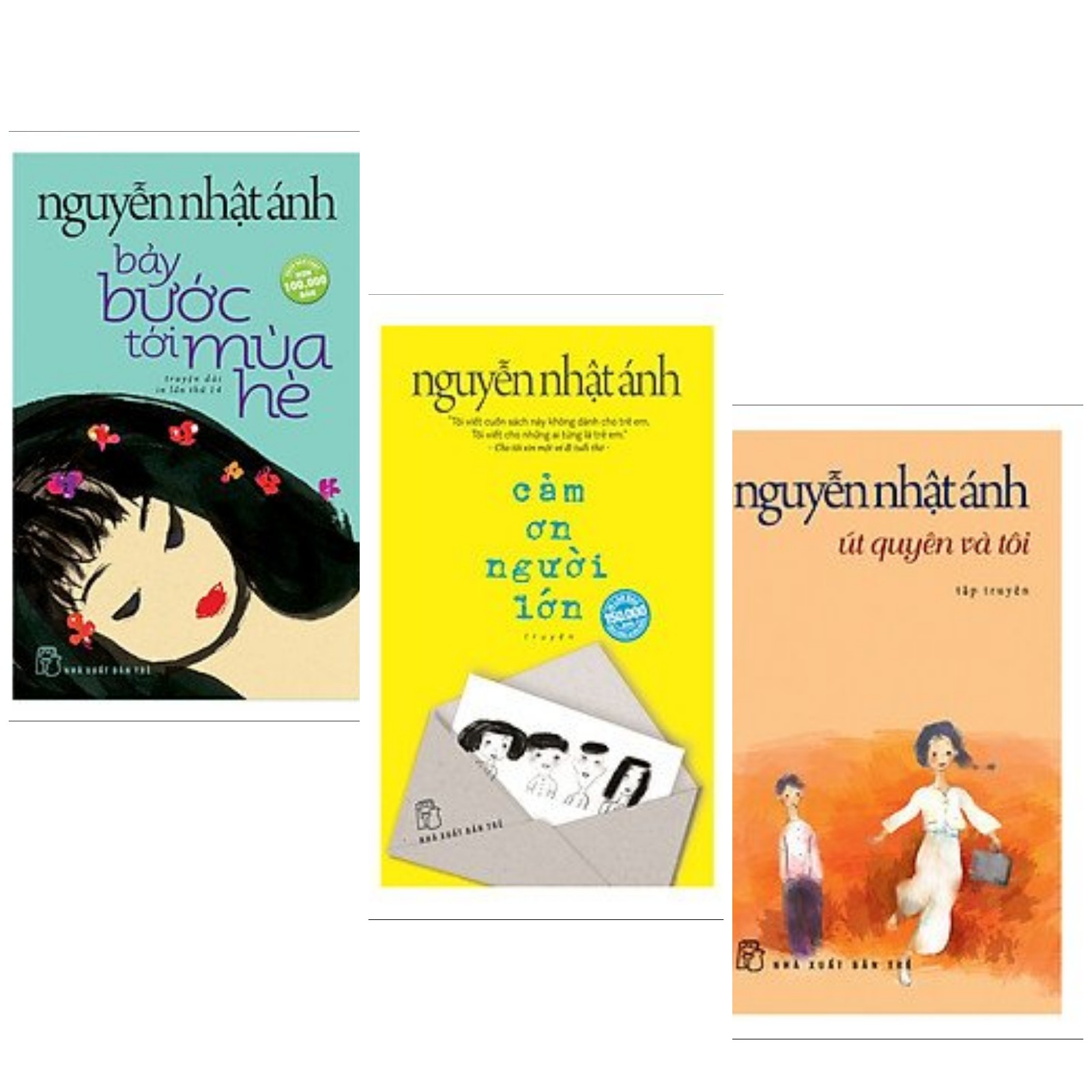 Hình ảnh Combo 3 cuốn truyện Nguyễn Nhật Ánh hay: Út Quyên Và Tôi  + Bảy Bước Tới Mùa Hè + Cảm Ơn Người Lớn