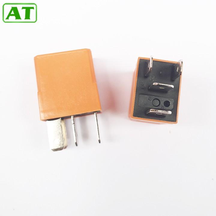 Rơ Le Điều Hòa Ô Tô 4 Chân Màu Cam 12V Hoặc 24V 40A