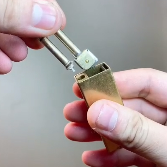 Vỏ Hột Quẹt Bật Lửa xăng đá Honest BCZ-4552 nhiều họa tiết hoa văn đẹp độc lạ- dùng xăng bấc đá cao cấp