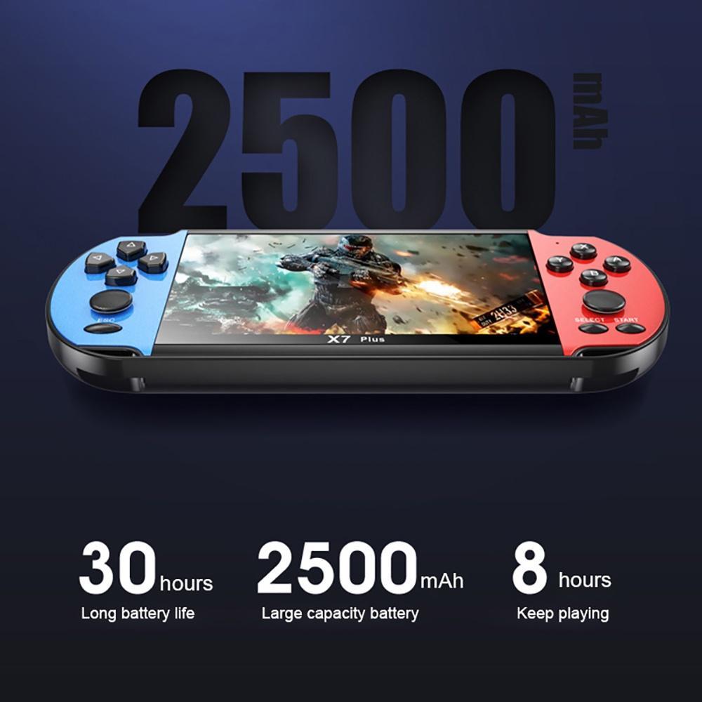 Máy Chơi Game Cầm Tay X7 Plus Màn Hình 5.1-inch IPS Tích Hợp 10,000 Trò Chơi Cổ Điển