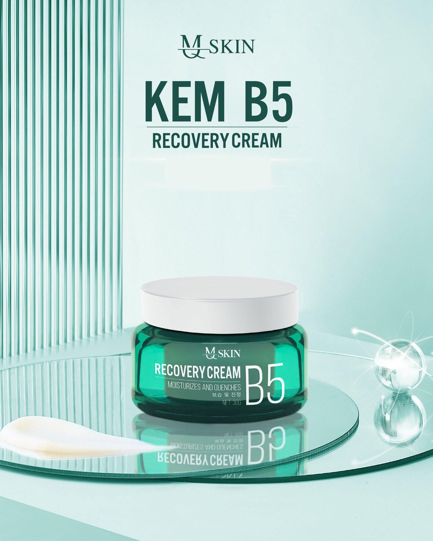 Kem Dưỡng Da, Phục Hồi MQ Skin B5 Recovery Cream