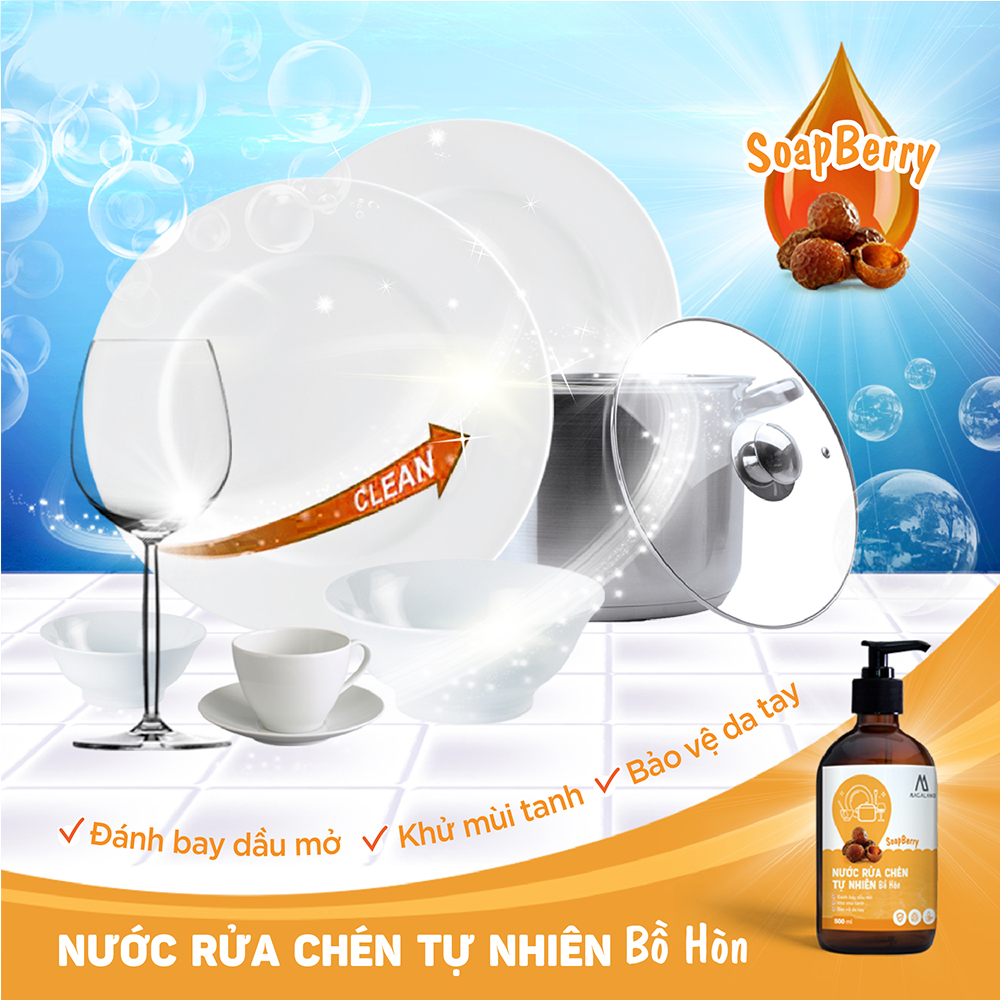Nước rửa chén JULYHOUSE Bồ Hòn 1.5L