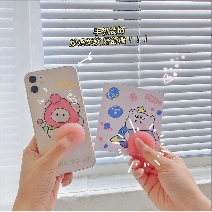 Miếng dán sticker mochi hình cái mông đào siêu cute BAG U SQMONGDAO075