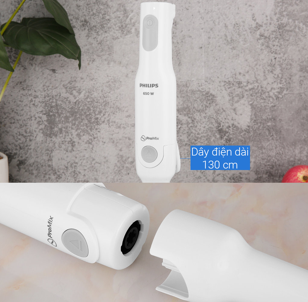 Máy xay cầm tay đa năng ProMix Philips HR2531 công suất 650W - hàng chính hãng