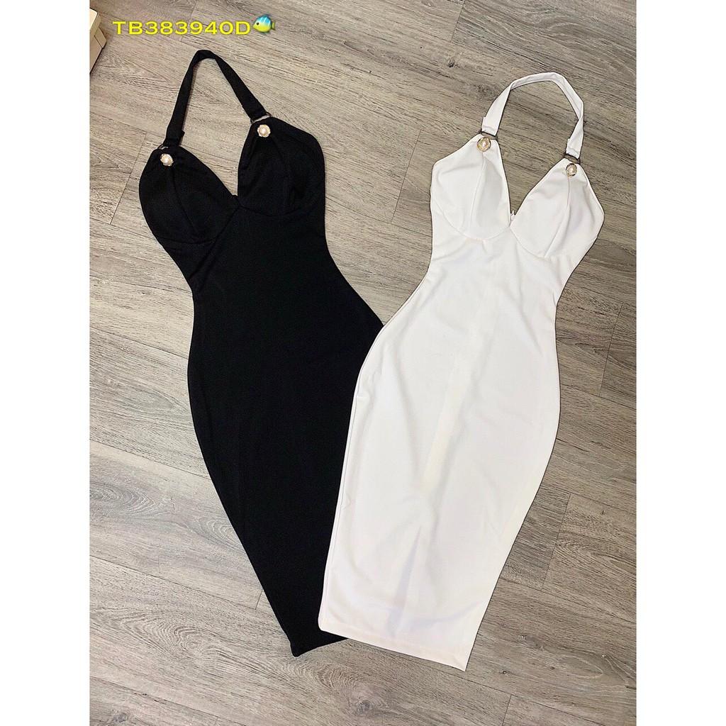 ĐẦM BODY CỔ YẾM CỘT DÂY NÚT CỰC QUYẾN RŨ MẪU MỚI NHẤT 2019