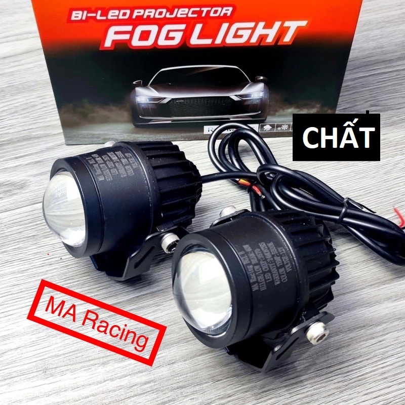 (Loại tốt) 60W Đèn pha trợ sáng xe máy ô tô bi cầu 2.0&quot; V9 hàng cao câp cho khách víp xem vieo, đèn led xe máy ô tô