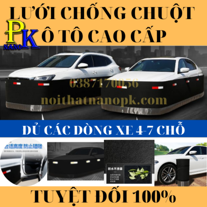 Lưới chống chuột vào khoang máy ô tô, Quây chống mèo và chó cắn vào thành xe, hiệu quả thực tế nhất cho ô tô