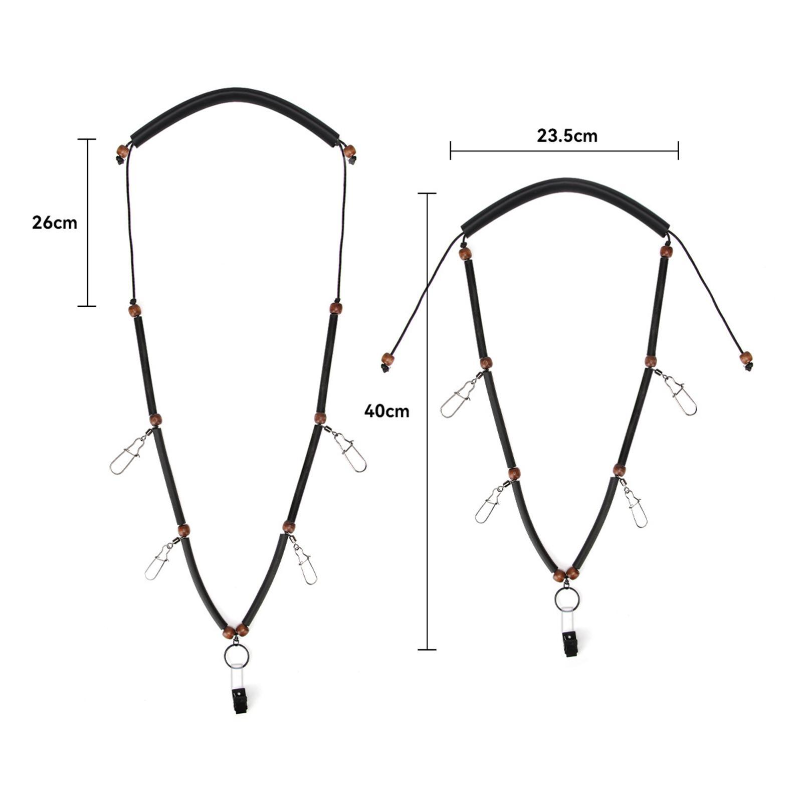Fly Fishing Lanyard Fly Fishing Tool Holder Lanyard Hanging Necklace, Durable Storage Fishing Accessories Fishing Tools Carrier for Camping