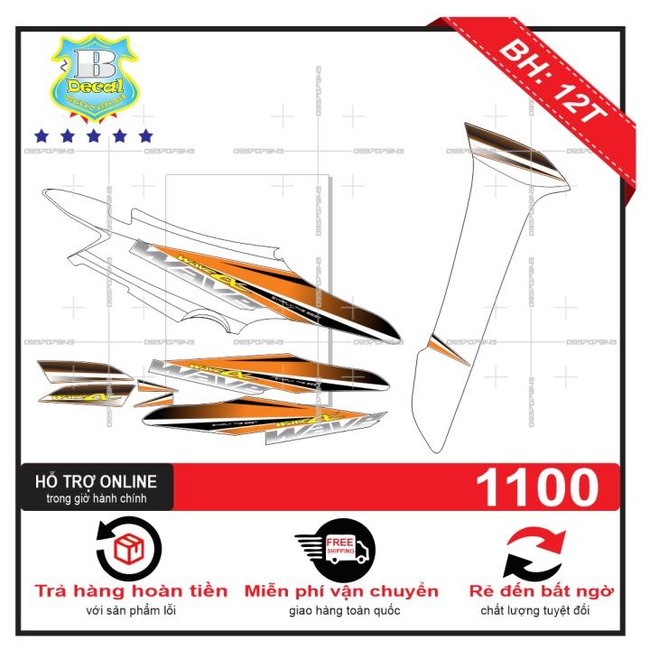 Tem rời wave 2016 cam trắng
