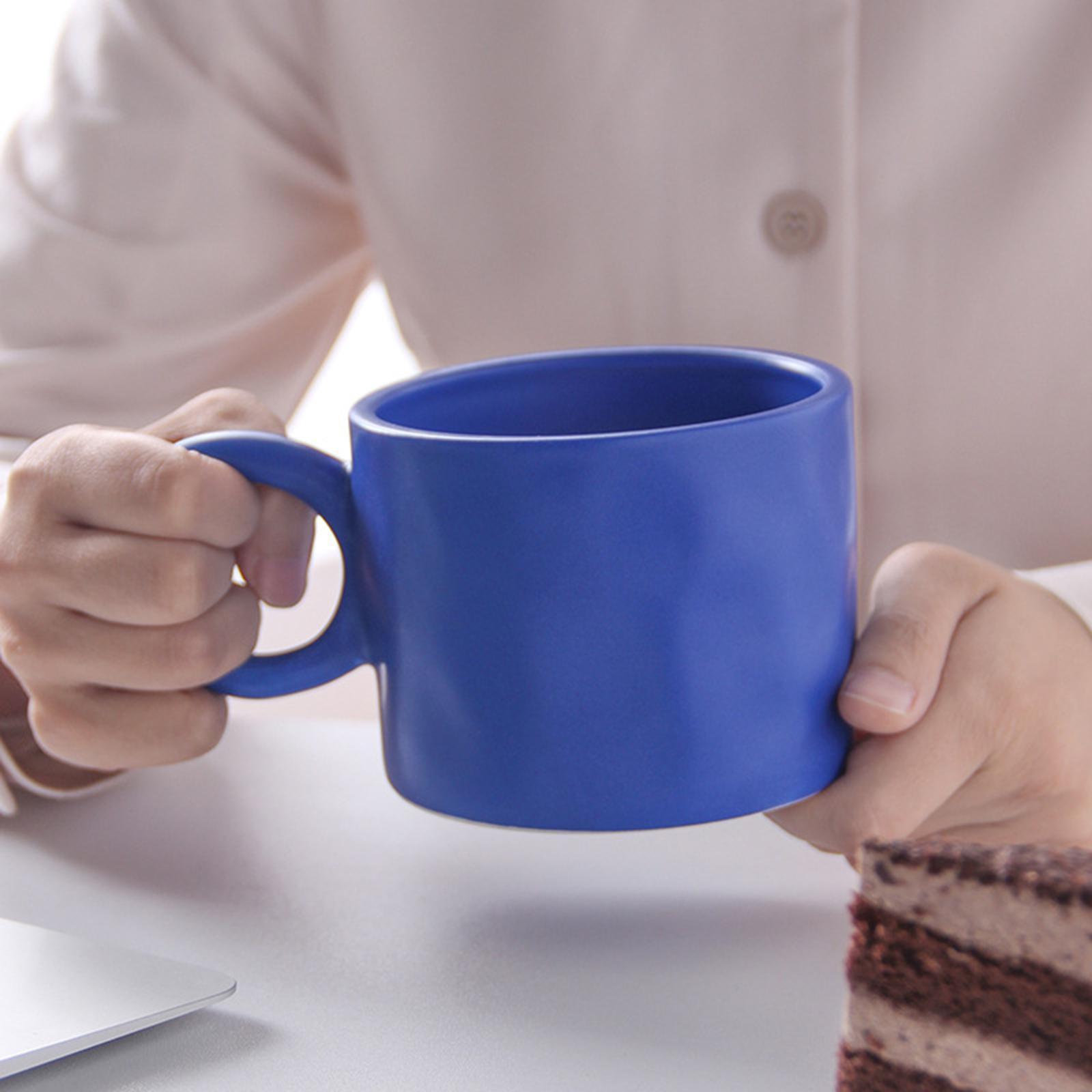 Cute Ceramic Nordic Mug Big Earring Handle Coffee Mug Cocoa Cold Drinks Cup