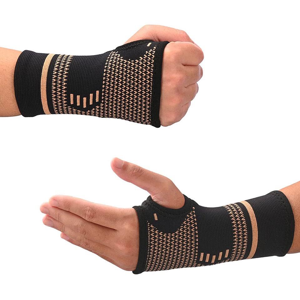 1 Đôi Găng Tay Sợi Đồng Hỗ Trợ Giảm Đau Nhức Cổ Tay