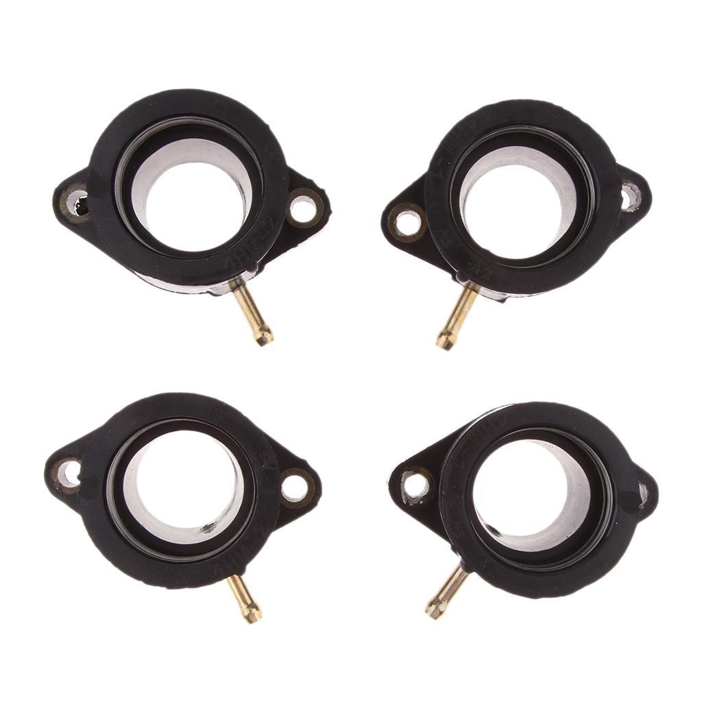 4x Intake Carburetor Adapter Interface Insulator Glue for XJR400