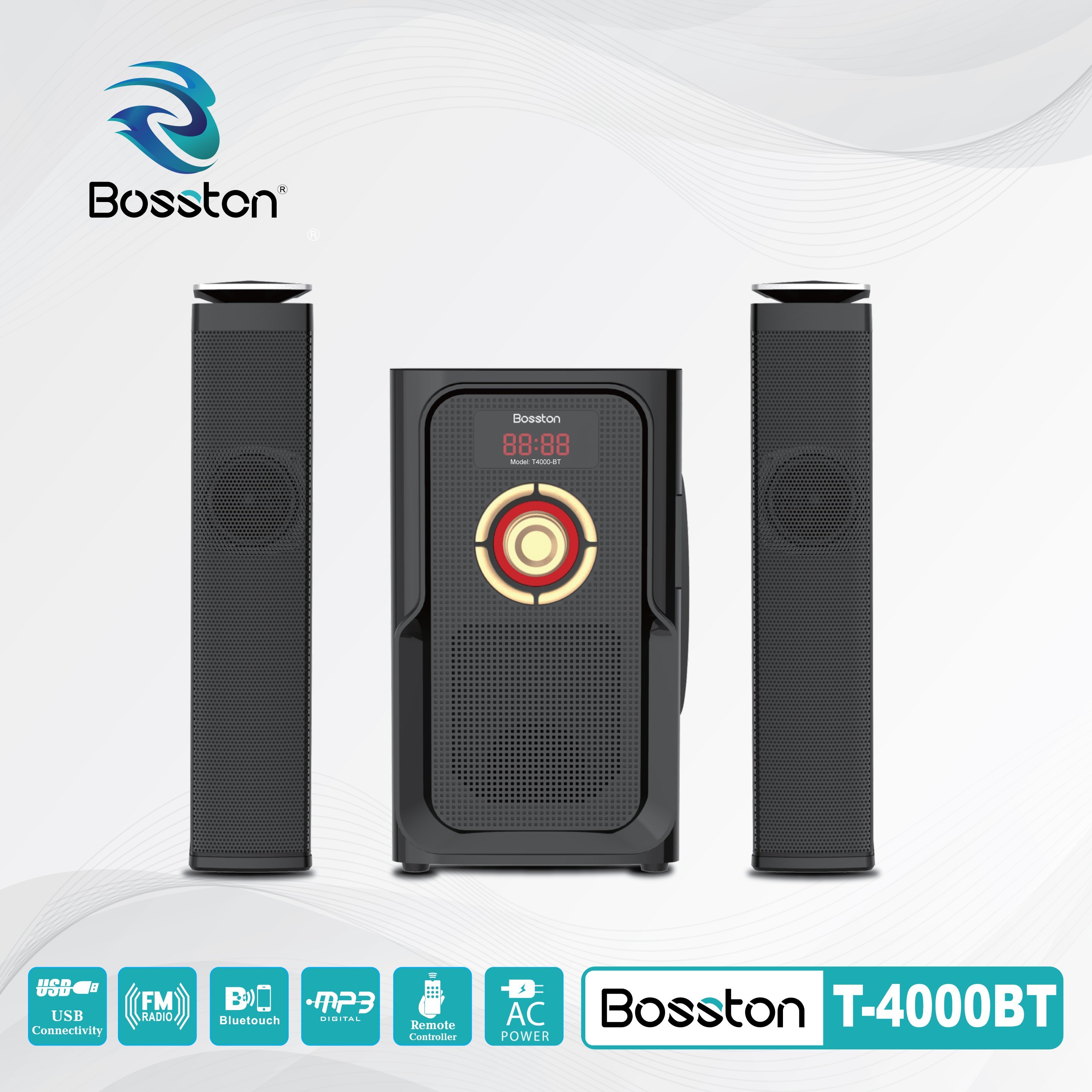 Loa 2.1 Bosston T4000-BT (Bluetooth - AC 220V) - JL - HÀNG CHÍNH HÃNG