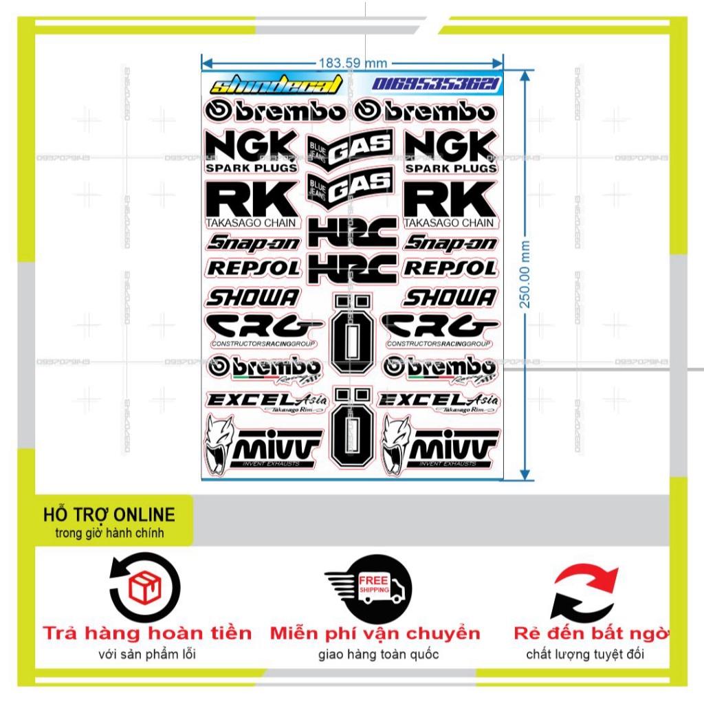 LOGO STICKER IN DECAL TRONG SUỐT  - BI DECAL