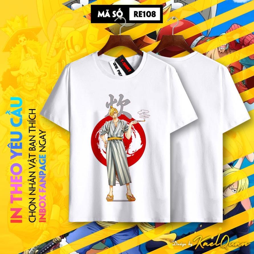 Áo Thun Phông In Hình Zoro Mũ Rơm, Áo Luffy One Piece Áo Unisex Nam Nữ Tay Ngắn Chất Mà Rẻ