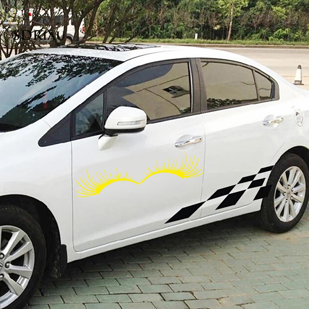 Bộ 2 Miếng Dán Trang Trí Chống Thấm Nước Cho Xe Hơi
