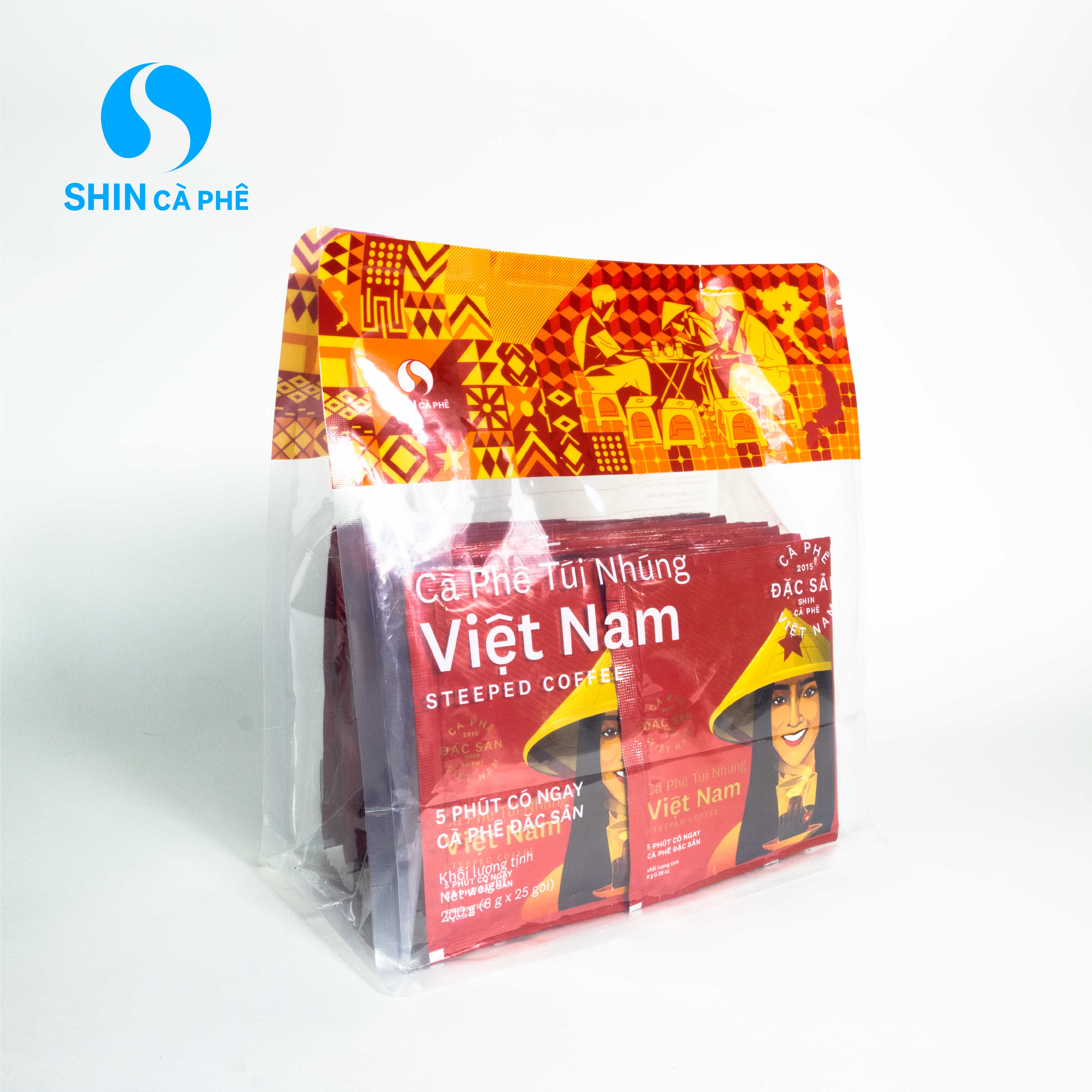 SHIN Cà Phê - Cà phê túi nhúng tiết kiệm túi lớn 25 gói