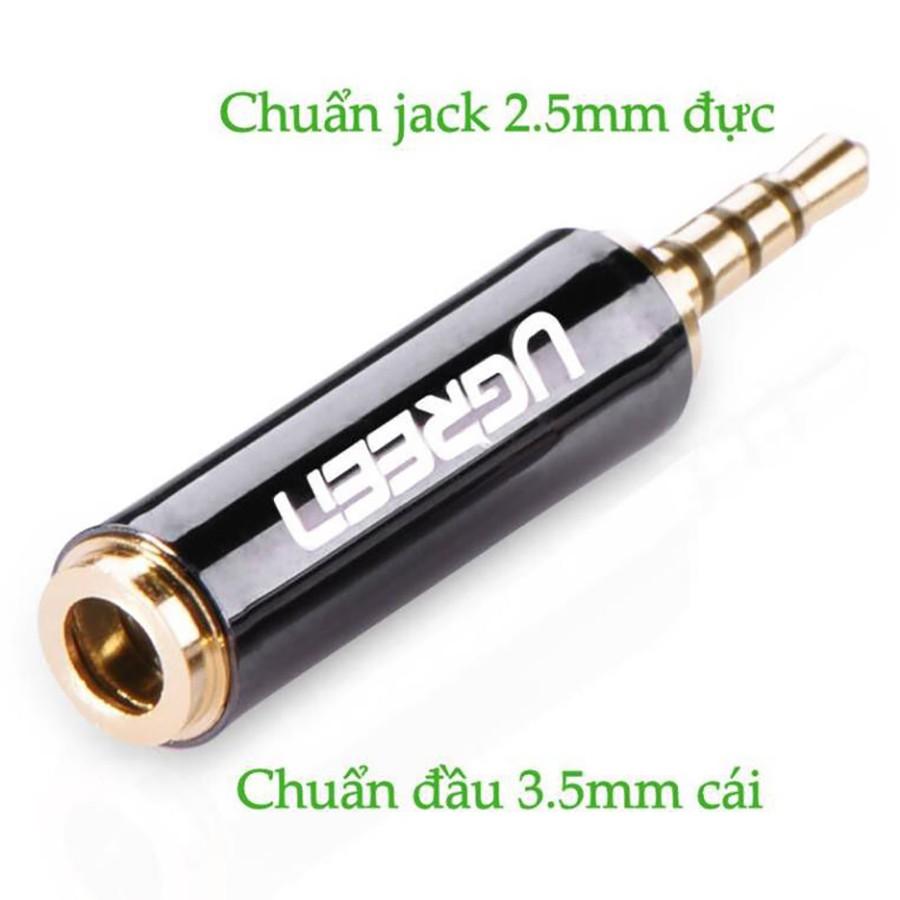 Đầu chuyển Audio 2.5mm sang 3.5mm Ugreen 20501 chính hãng - Hàng Chính Hãng