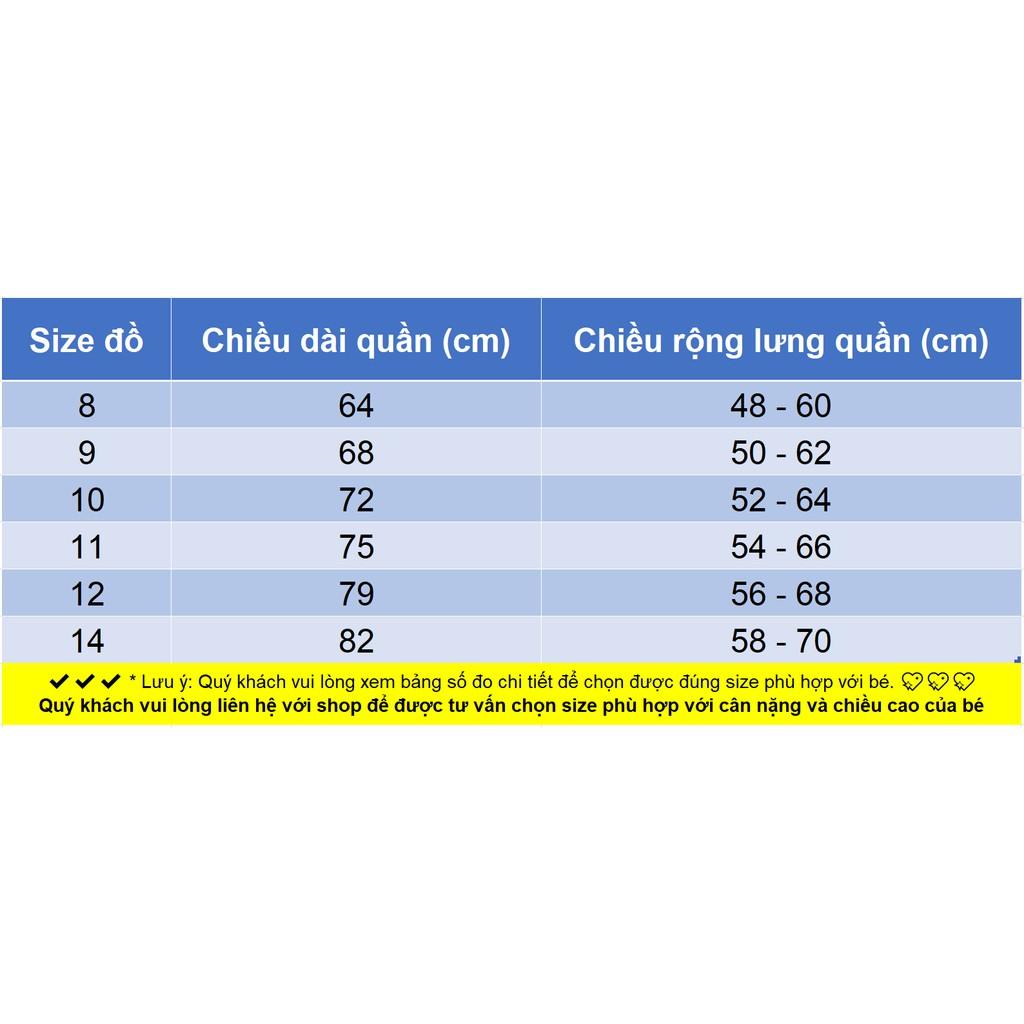 Quần kaki dài cho bé trai size đại