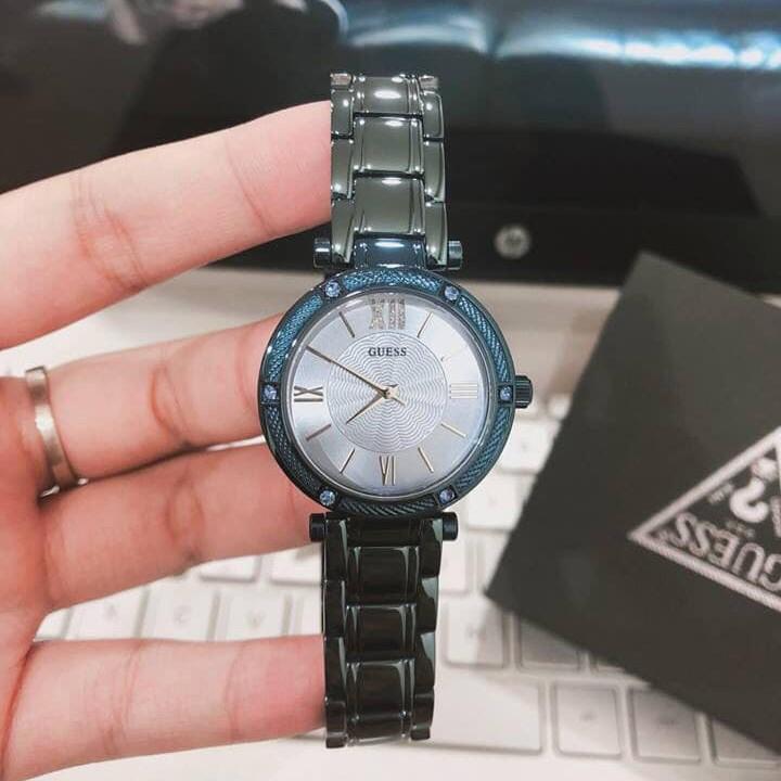 Đồng Hồ Nữ Guess Analog Blue W0767L4 Tone Xanh