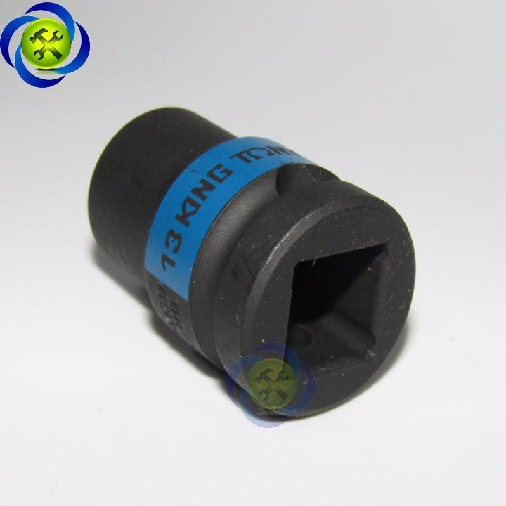 Tuýp 13mm loại 1/2 Kingtony 453513M ngắn 6 cạnh màu đen