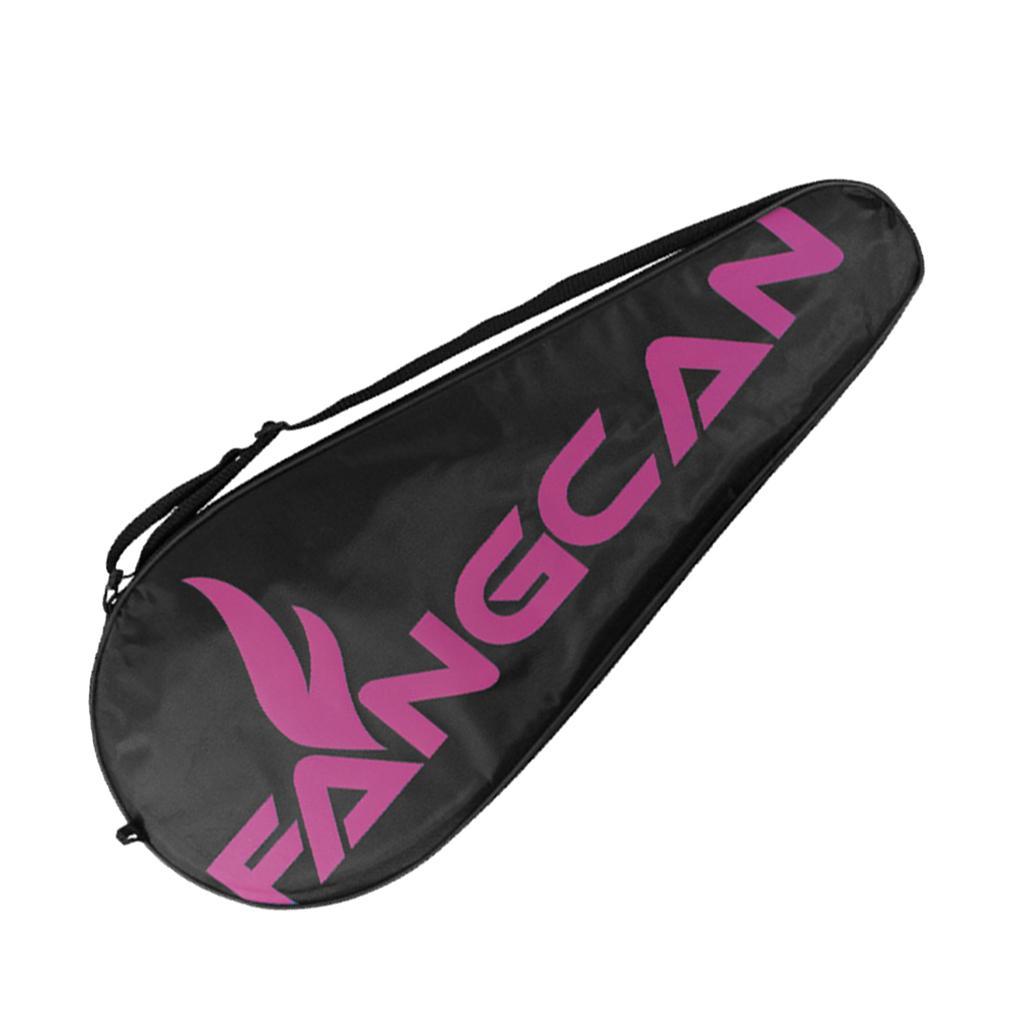 2x Lightweight Tennis Racquet Bag Single Racket Cover Holder Carrying Pack