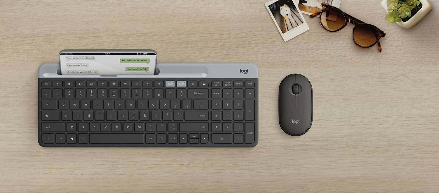 Bàn Phím Bluetooth Logitech K580 Slim Không Tiếng Ồn Kết Nối Đa Thiết Bị - Hàng Chính Hãng