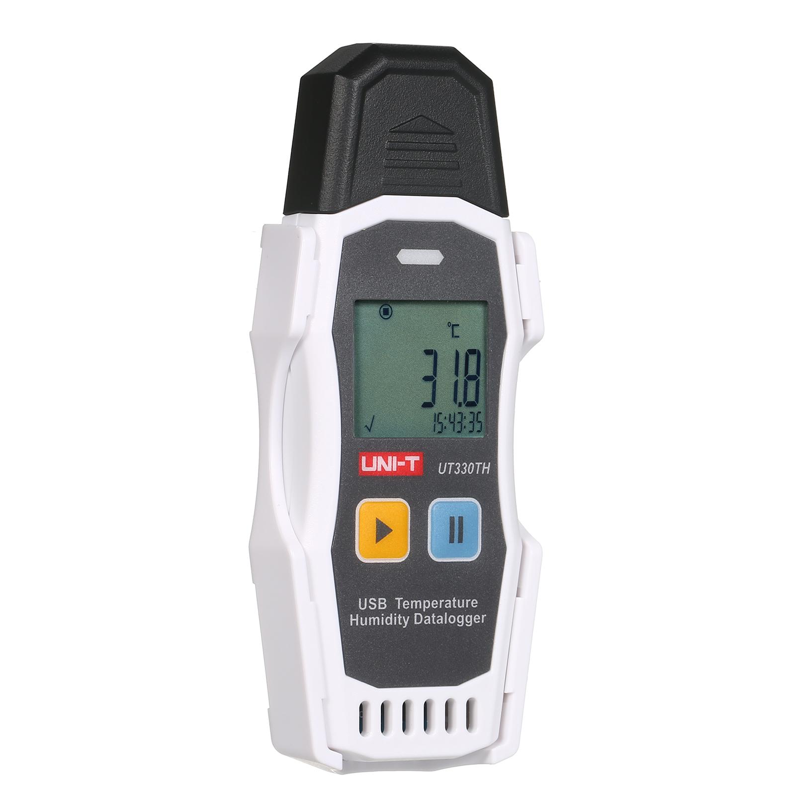 UNI-T Portable USB Data Logger for Temperature and Humidity, Reusable Temperature Data Recorder Humiture Recording Meter, with Built-in Software to Generate PDF and XLS Reports