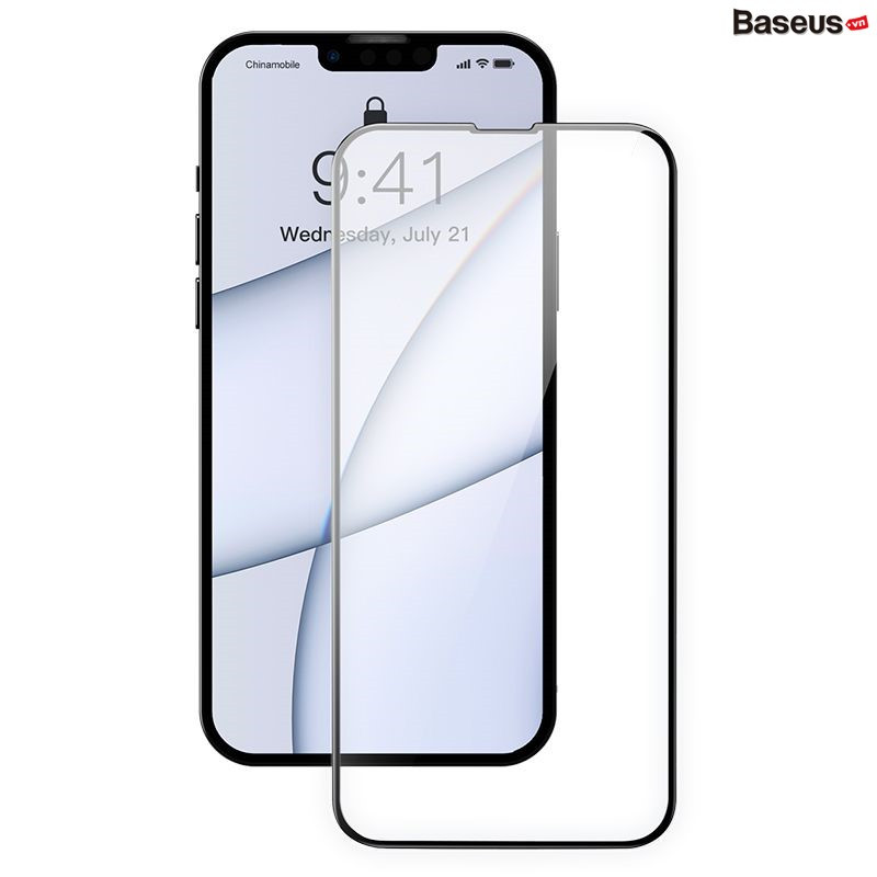 Kính cường lực Baseus 0.23mm curved-screen tempered glass screen protector with crack-resistant edges For iP 13 - hàng chính hãng