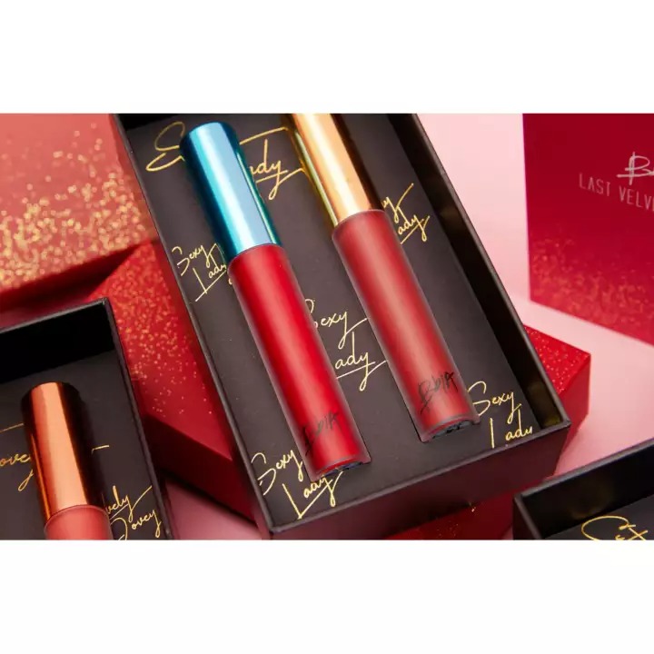 Set 2 Cây Son Kem Lì Bbia Last Velvet Lip Tint - Sexy Lady (2 Cây X 5g) Limited Edition tặng 1 gương trang điểm BBIA màu ngẫu nhiên