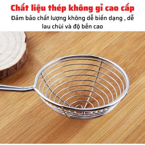 Vợt vớt/múc trân châu, topping nha đam thạch vợt múc lẩu,đồ chiên chuôi đỏ inox cao cấp tiện lợi nhỏ gọn an toàn sử dụng