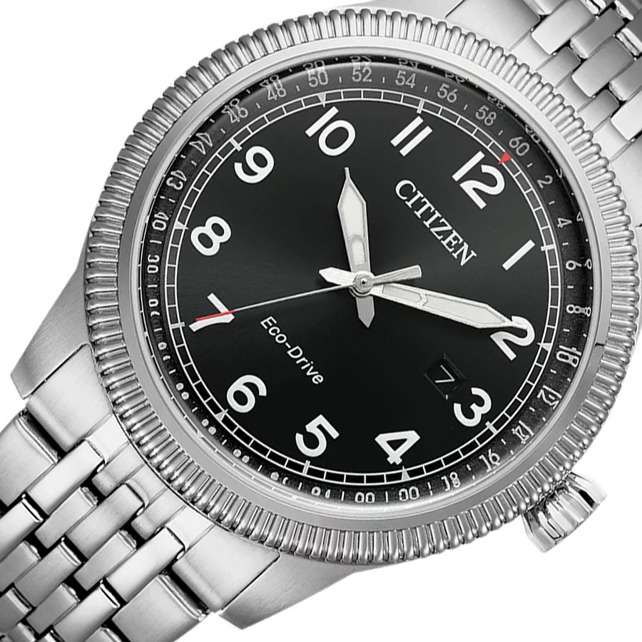 Đồng Hồ Nam Citizen Eco-Drive Dây Thép Không Gỉ BM7480-81E - Mặt Đen (42.5mm)