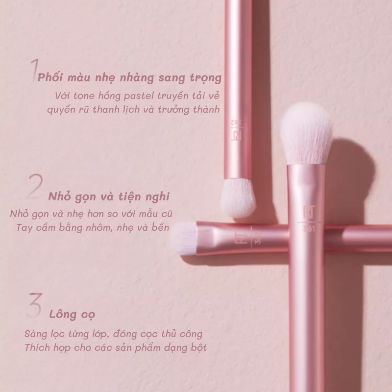 Bộ cọ mắt 3 cây Real Techniques daily eye essential