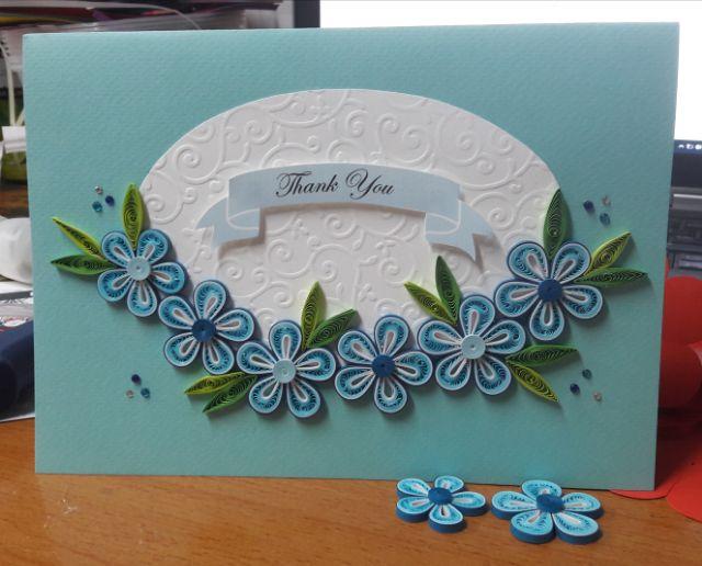 THIỆP HANDMADE CẢM ƠN, THIỆP QUILLING