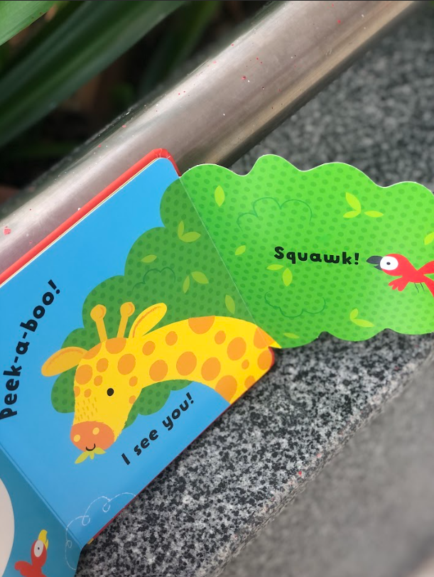 Sách tiếng anh tương tác cho bé 0-3 tuổi - Baby's very first Lift-the-flap Peek-a-Boo at the Zoo