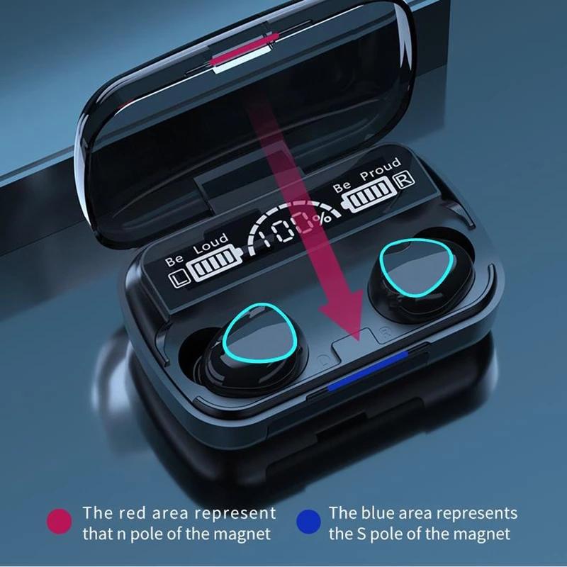 TWS Bluetooth 5.1 3500MAh Sạc Hộp Tai Nghe Không Dây 9D Stereo Thể Thao Chống Thấm Nước Tai Nghe Nhét Tai Tai Nghe Có Micro