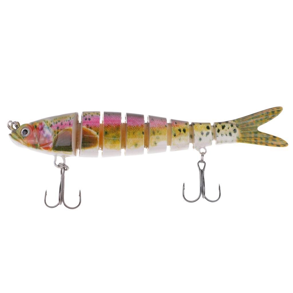 Simulation Fish Fishing Lures Hard Baits Jigs with 2-hook