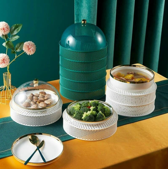 Hộp bảo quản rau củ nhiều lớp và có nắp đậy đa dụng