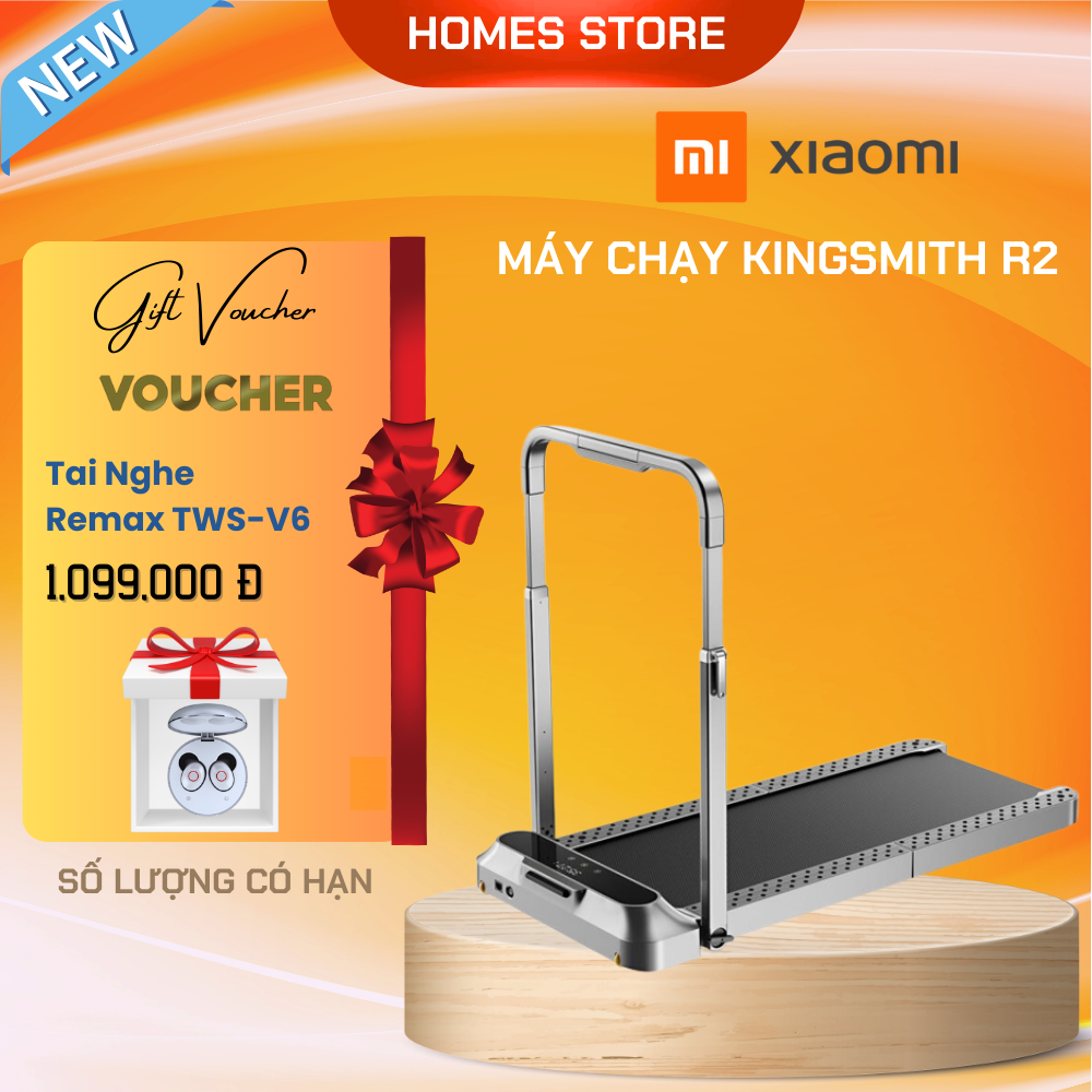 Máy Chạy Bộ Gấp Gọn XIAOMI KingSmith Walkingpad R2 Gấp Gọn Gồm 2 Chế Độ Chạy Có Kết Nối App Công Suất 918 W - Hàng Chính Hãng
