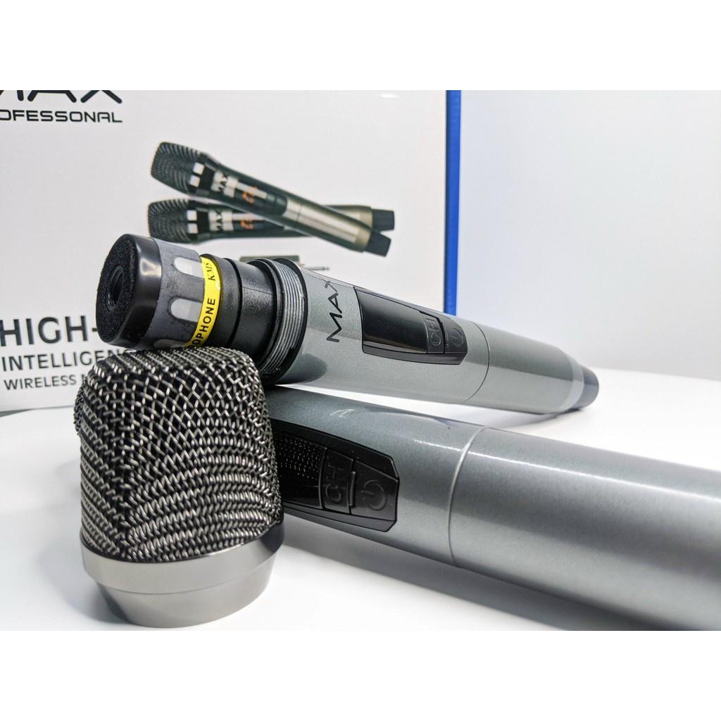 Micro không dây đa năng MAX-19, Bộ 2 Micro Karaoke Xe Hơi MTMAX BX7 2M chuyên nghiêp phiên bản mới