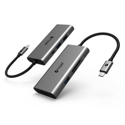 Cổng Chuyển Đổi Mazer USB-C 7 in 1 Charging - Hàng Chính Hãng