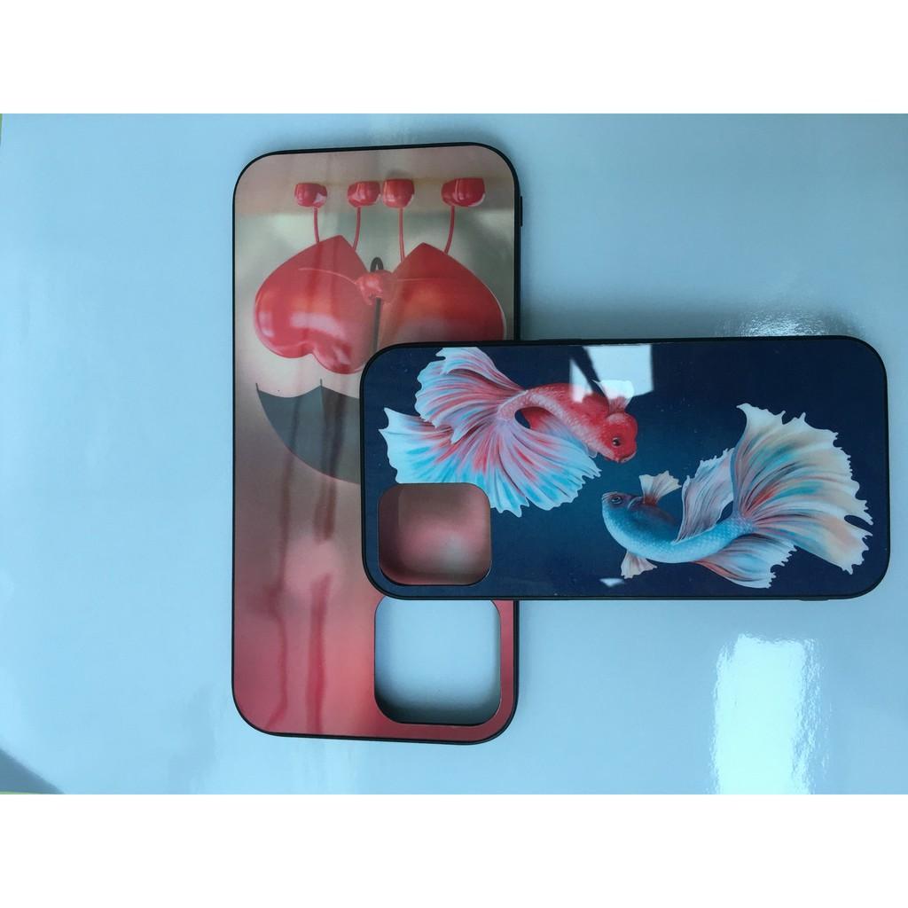 Ốp điện thoại mặt kính cường lực dành cho iphone 12 / 12 pro / 12pro max