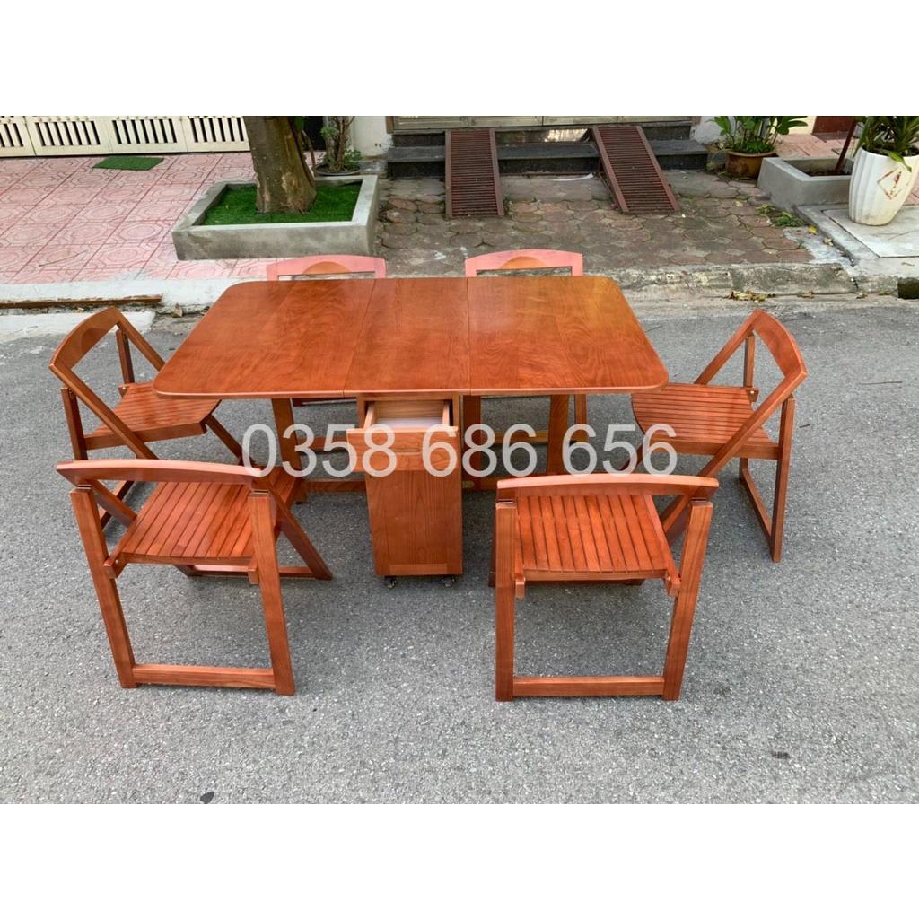 BÀN ĂN THÔNG MINH GỖ SỒI TỰ NHIÊN