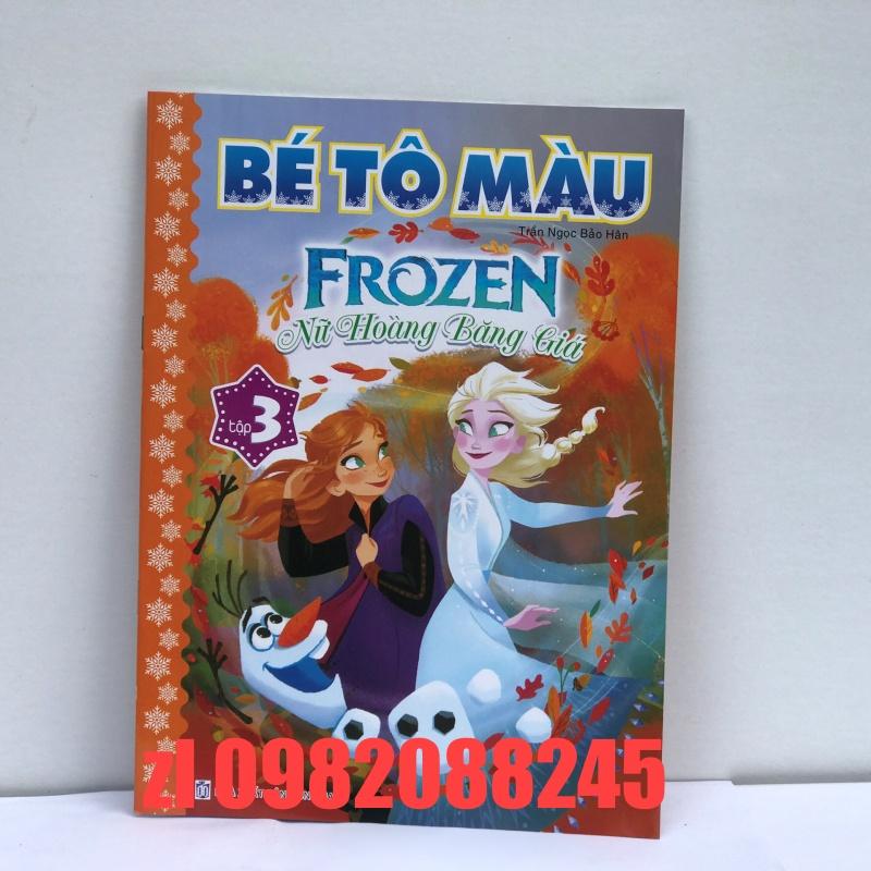 Set 4 c tập/ vở bé tô màu nữ hoàng băng giá