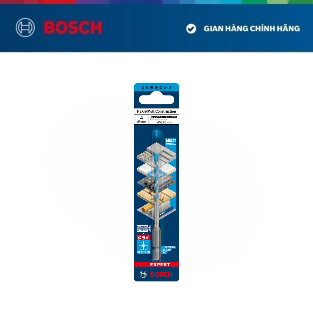 Hình ảnh Mũi khoan Bosch Hex-9 đa năng 