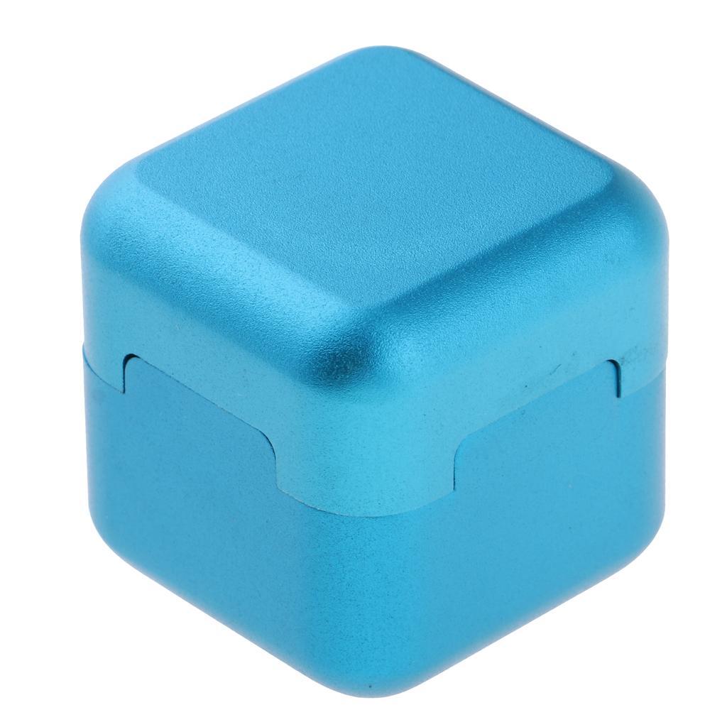 2 Pieces Aluminum Billiards Pool Cue Chalk Holder Snooker Stick Tip Cases